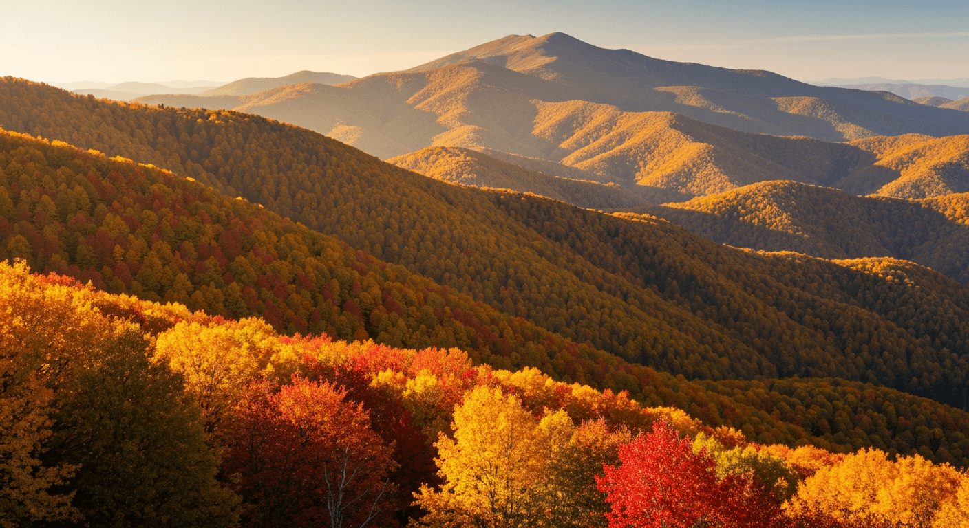 Autumn mountain valley